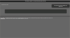 Desktop Screenshot of cold-me.net